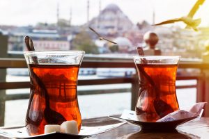 Tee trinken in Istanbul