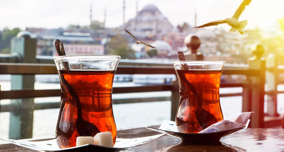 Tee trinken in Istanbul